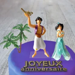 Kit décor gâteau Aladin et Jasmine-Cerf Dellier Online