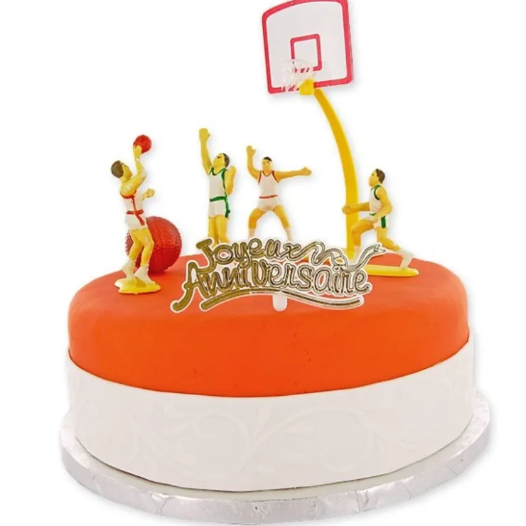 Kit décor gâteau Basket Ball-Cerf Dellier Best