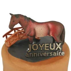 Kit Décor Gâteau Cheval-Cerf Dellier New