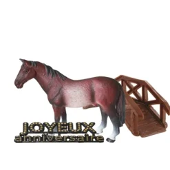 Kit Décor Gâteau Cheval-Cerf Dellier New