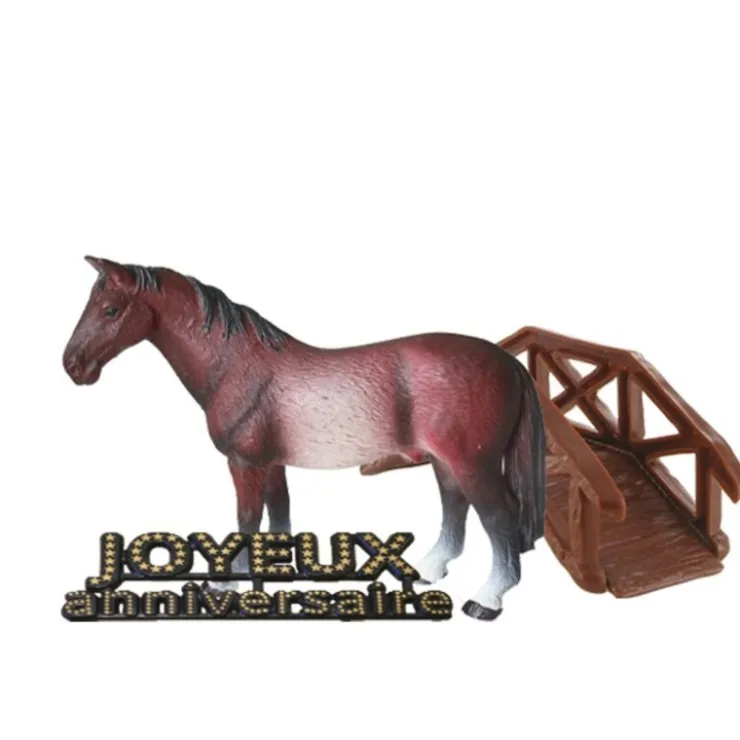 Kit Décor Gâteau Cheval-Cerf Dellier New