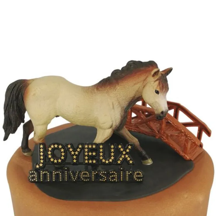 Kit décor Gâteau Cheval au trot-Cerf Dellier Online