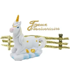 Kit Décor gâteau Licorne couchée-Cerf Dellier