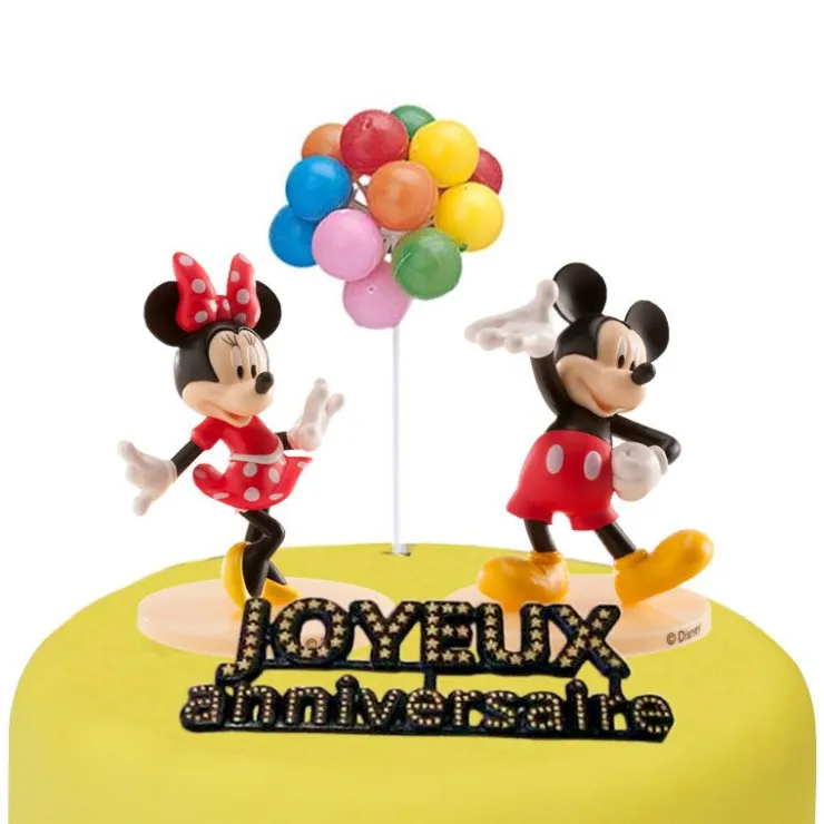 Kit décor gâteau Mickey et Minnie-Cerf Dellier Hot