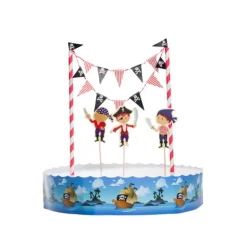 Kit décor gâteau Pirates-Cerf Dellier