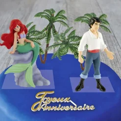 Kit décor gâteau Princesse sirène-Cerf Dellier Sale