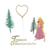Kit décor gâteau Princesse aux longs cheveux-Cerf Dellier Online