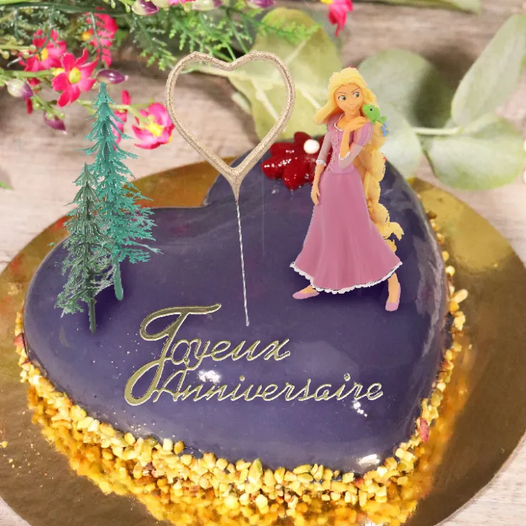 Kit décor gâteau Princesse aux longs cheveux-Cerf Dellier Online