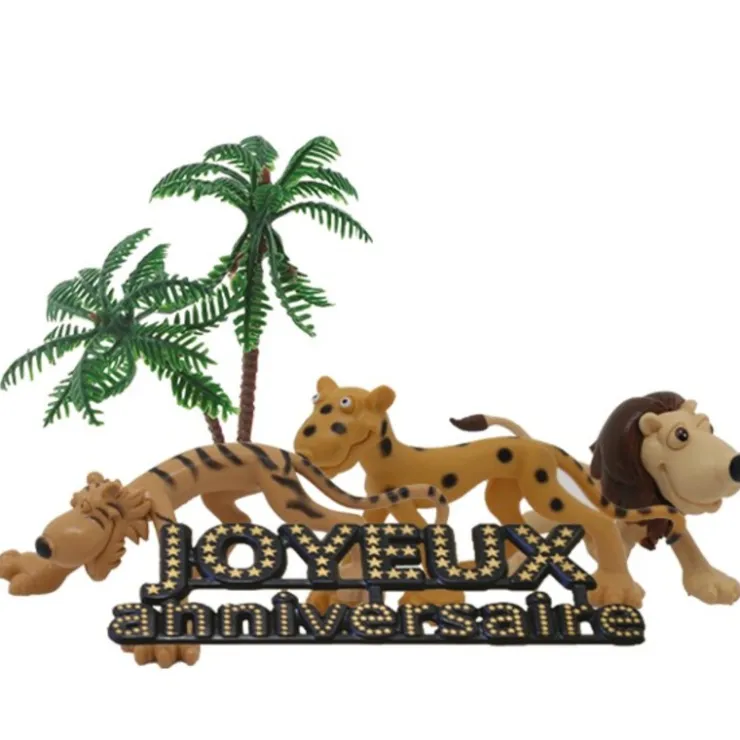 Kit décor gâteau savane-Cerf Dellier Outlet