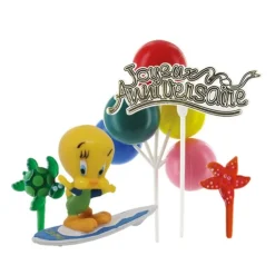 Kit décor gâteau Titi surfeur-Cerf Dellier Online