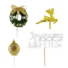 Kit décor Noël doré-Cerf Dellier Best