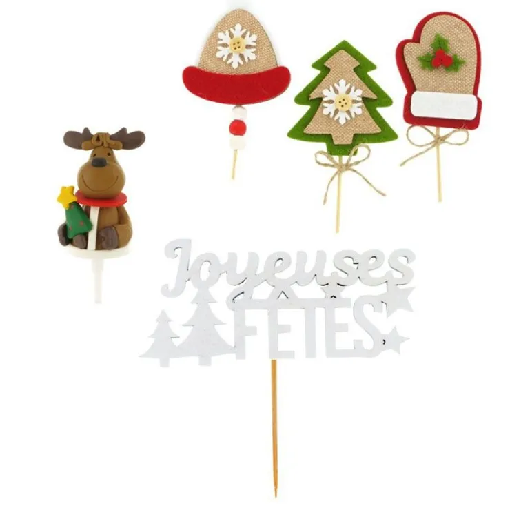 Kit décor Noël feutrine et résine-Cerf Dellier Outlet