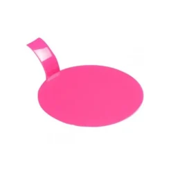 Languette ronde plastique fuchsia (x 100)-Cerf Dellier New