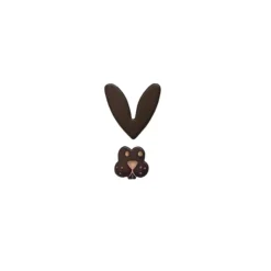 Lapins en chocolat noir (x 64) - DDM 07/24-Cerf Dellier Clearance