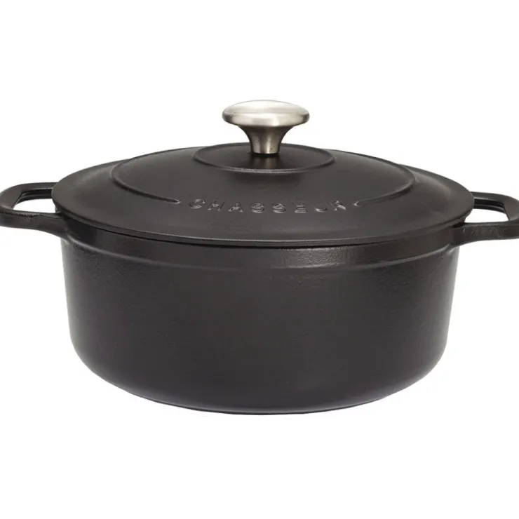 Le Chasseur cocotte ronde avec couvercle noire 16 cm-Cerf Dellier Hot