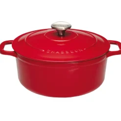Le Chasseur cocotte ronde avec couvercle rouge 18 cm-Cerf Dellier Sale
