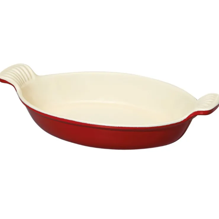 Le Chasseur plat ovale rouge 34 cm-Cerf Dellier Hot