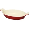 Le Chasseur plat ovale rouge 25 cm-Cerf Dellier Best
