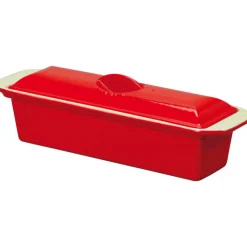 Le Chasseur terrine avec couvercle rouge 32 cm-Cerf Dellier Clearance