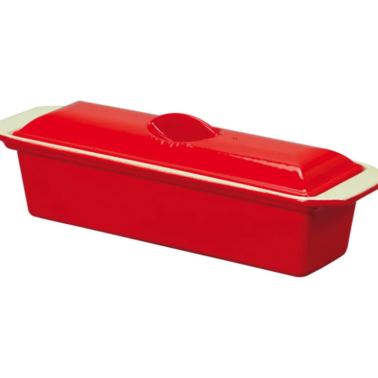 Le Chasseur terrine avec couvercle rouge 32 cm-Cerf Dellier Clearance