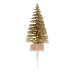 Lot cake toppers sapins dorés (±30)-Cerf Dellier Clearance