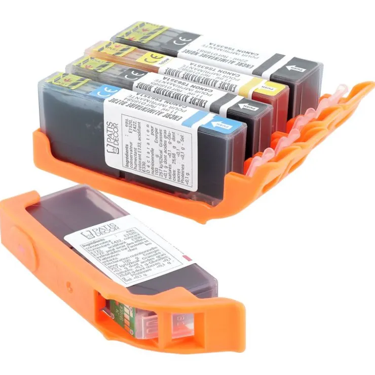 Lot de 5 cartouches d'encre alimentaire pour imprimantes TS6351/TS705A-Cerf Dellier Outlet
