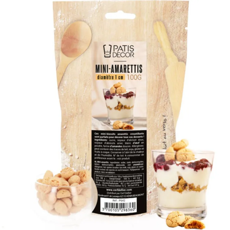 Mini amaretti 100 g - DDM 08/24-Cerf Dellier