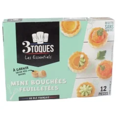 Mini bouchées feuilletées à garnir (x12)-Cerf Dellier Discount
