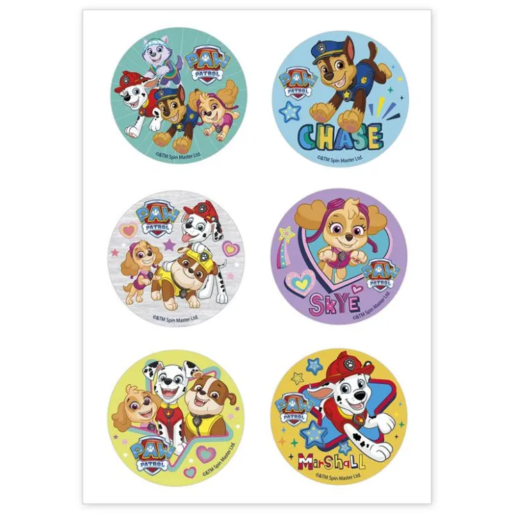Mini disques azyme Pat Patrouille (x6)-Cerf Dellier Discount