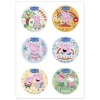 Mini disques azyme Peppa Pig (x6)-Cerf Dellier New