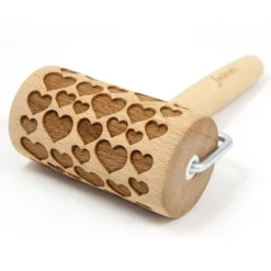 Mini rouleau empreintes en bois Coeurs-Cerf Dellier Online