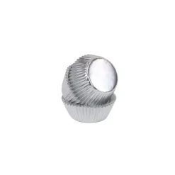 Mini-Caissettes aluminium argentées PME (x45)-Cerf Dellier Hot