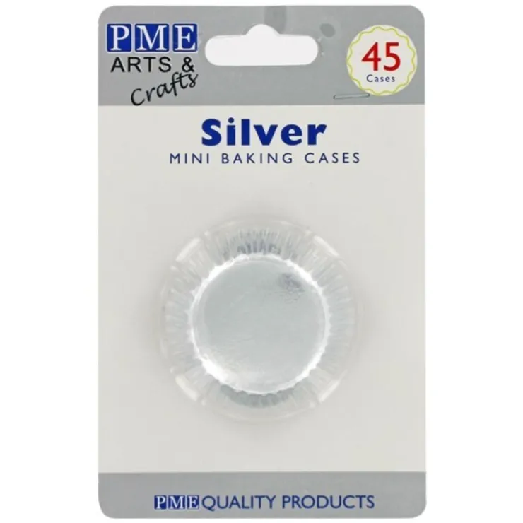 Mini-Caissettes aluminium argentées PME (x45)-Cerf Dellier Hot