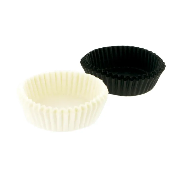 Mini-caissettes de cuisson noires et blanches (x80)-Cerf Dellier Sale