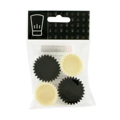 Mini-caissettes de cuisson noires et blanches (x80)-Cerf Dellier Sale