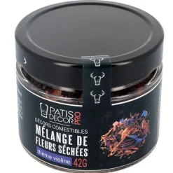 Mélange de fleurs séchées violines 42 g-Cerf Dellier Clearance