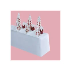 Moule à bûche rectangle lisse en PVC (x 12)-Cerf Dellier Online