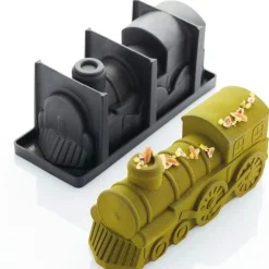 Moule à bûche silicone Train Pavoni-Cerf Dellier