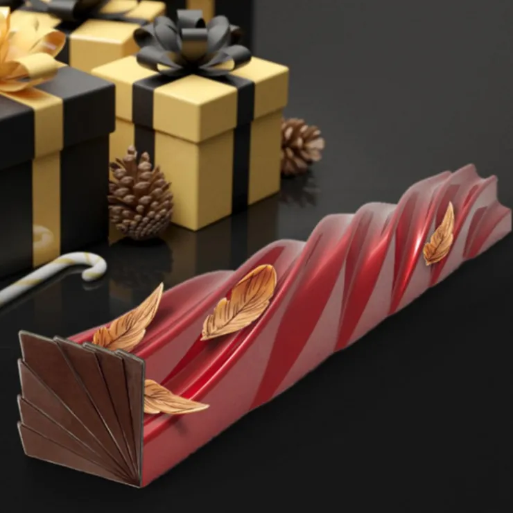 Moule à bûche Torsadé (x 12)-Cerf Dellier Best