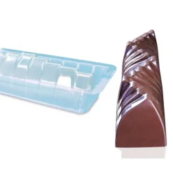 Moule à bûche vague en PVC (x 12)-Cerf Dellier Discount
