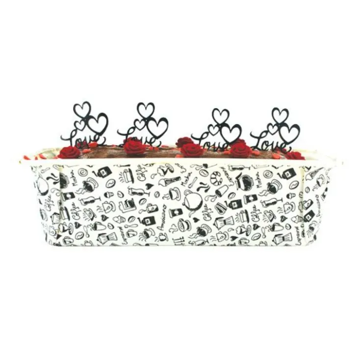 Moule à cake jetable Breakfast (x4)-Cerf Dellier Discount