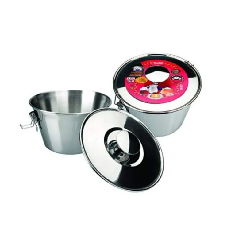 Moule à flan avec couvercle inox Ø 16 cm-Cerf Dellier Best