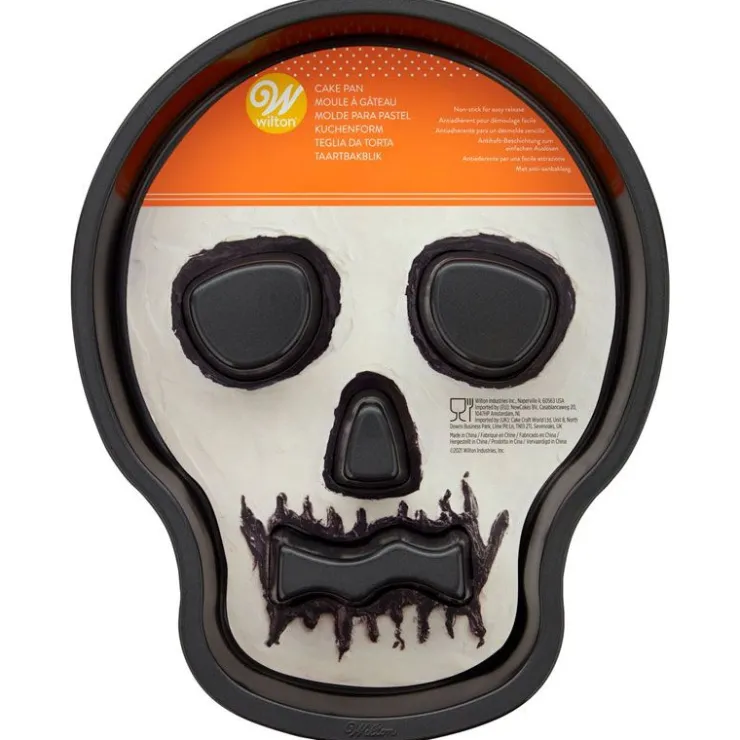 Moule à gâteau Crâne Halloween 3D Wilton-Cerf Dellier Clearance
