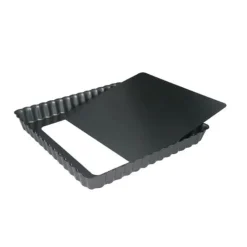 Moule à tarte carré cannelé fond amovible-Cerf Dellier Clearance