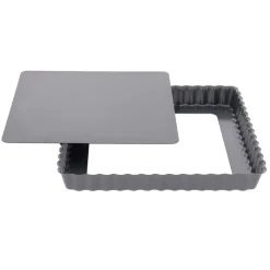 Moule à tarte carrée 23 cm à fond amovible-Cerf Dellier Discount