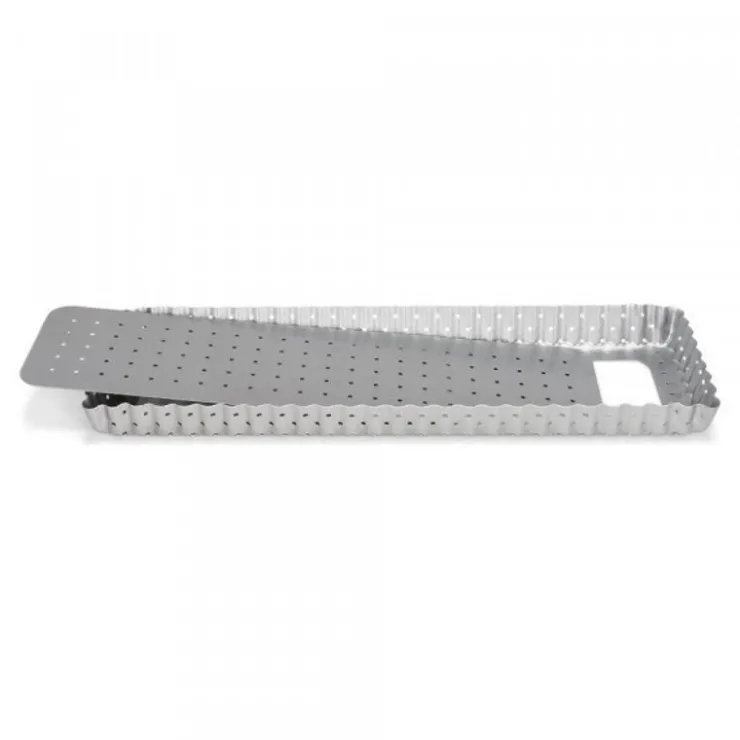 Moule à tarte rectangulaire antiadhésif perforé avec fond amovible-Cerf Dellier Sale