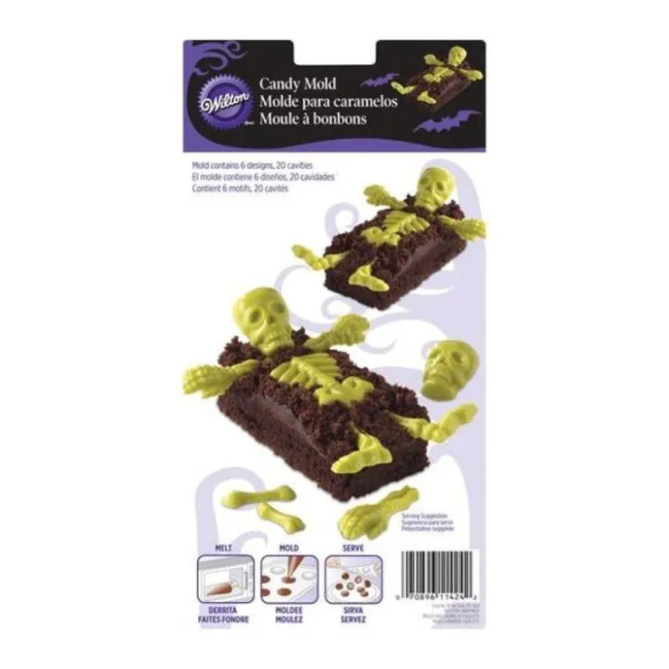 Moule bonbon Squelettes Wilton-Cerf Dellier Online