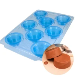 Moule chocolat en 3 parties 8 petits palets-Cerf Dellier Outlet