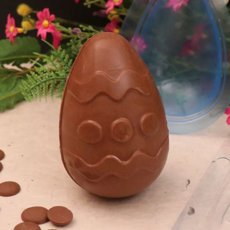 Moule chocolat en 3 parties œuf 3D à motif-Cerf Dellier New