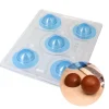 Moule chocolat en 3 parties 5 demi sphères-Cerf Dellier Outlet